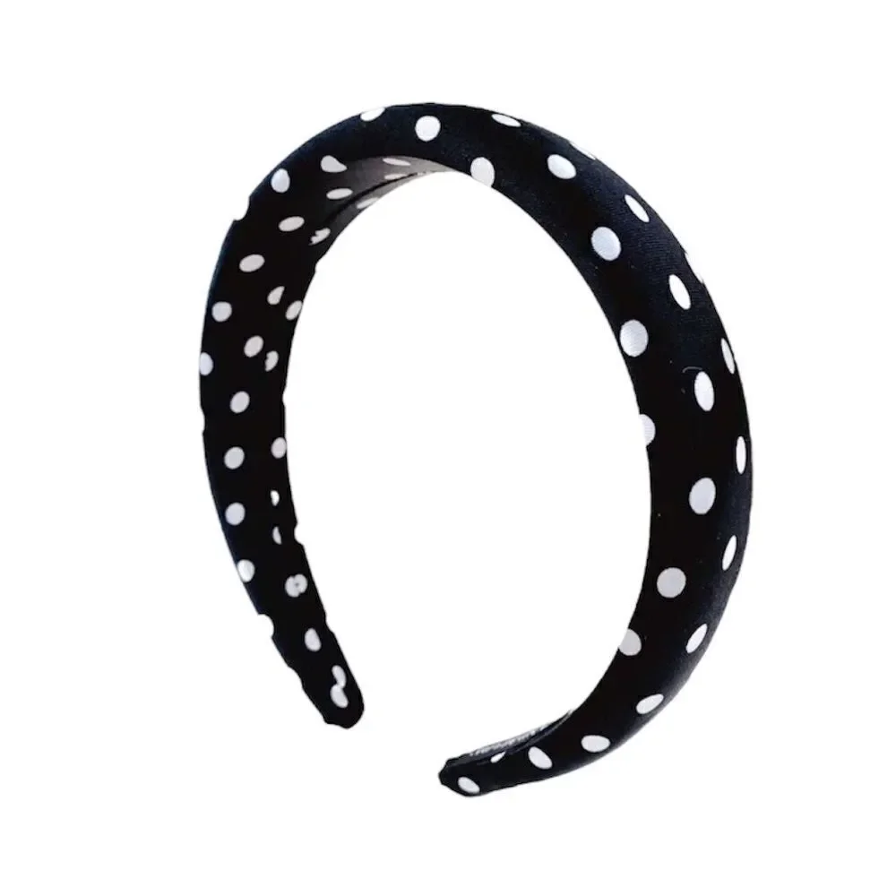 Black & White Polka Dot Headband